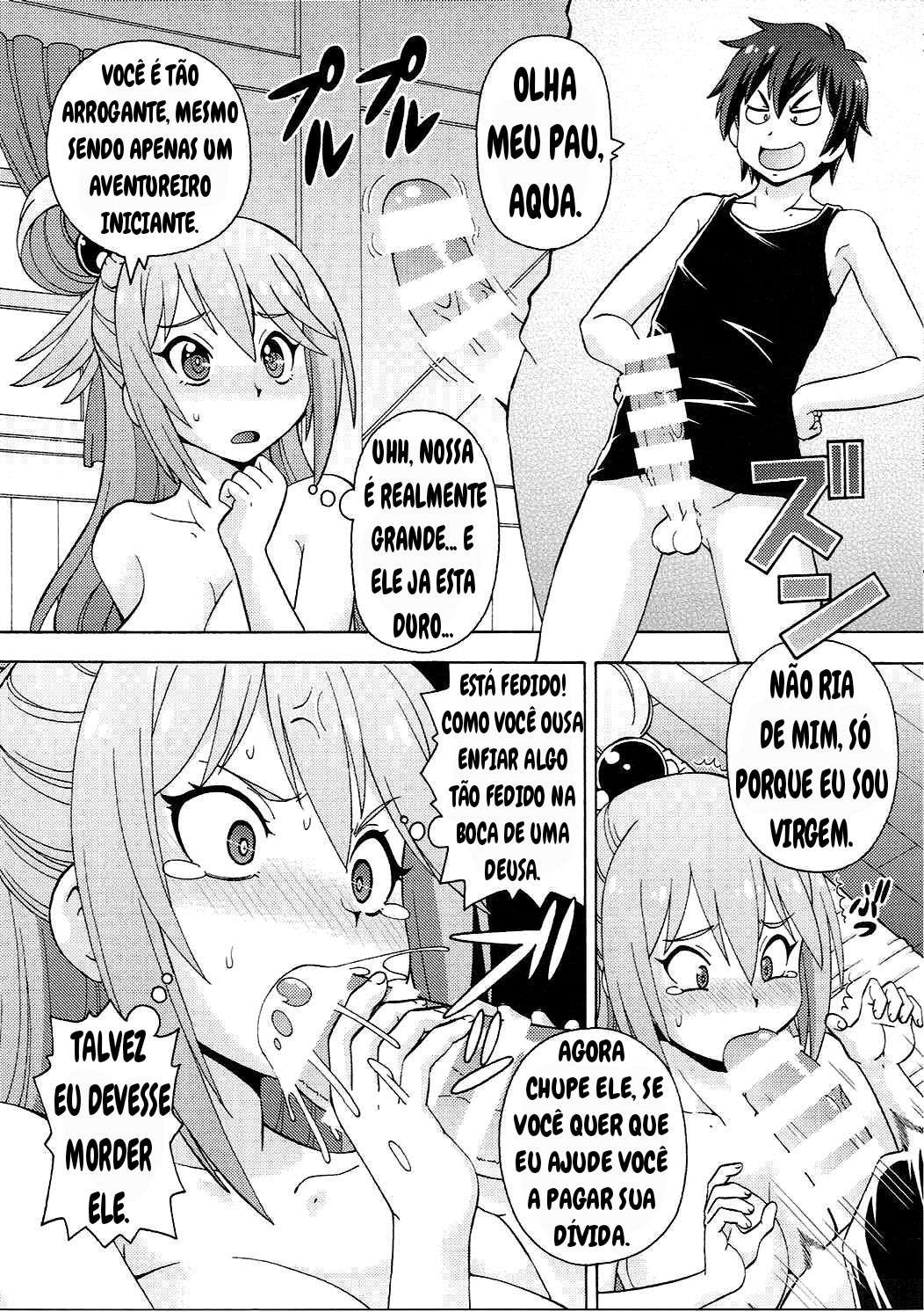 (COMIC1☆10) [Toraya (ITOYOKO)] Ero Subarashii Sekai ni Nakadashi o! 1 (Kono Subarashii Sekai ni Syukufuku o!) [Portuguese-BR]