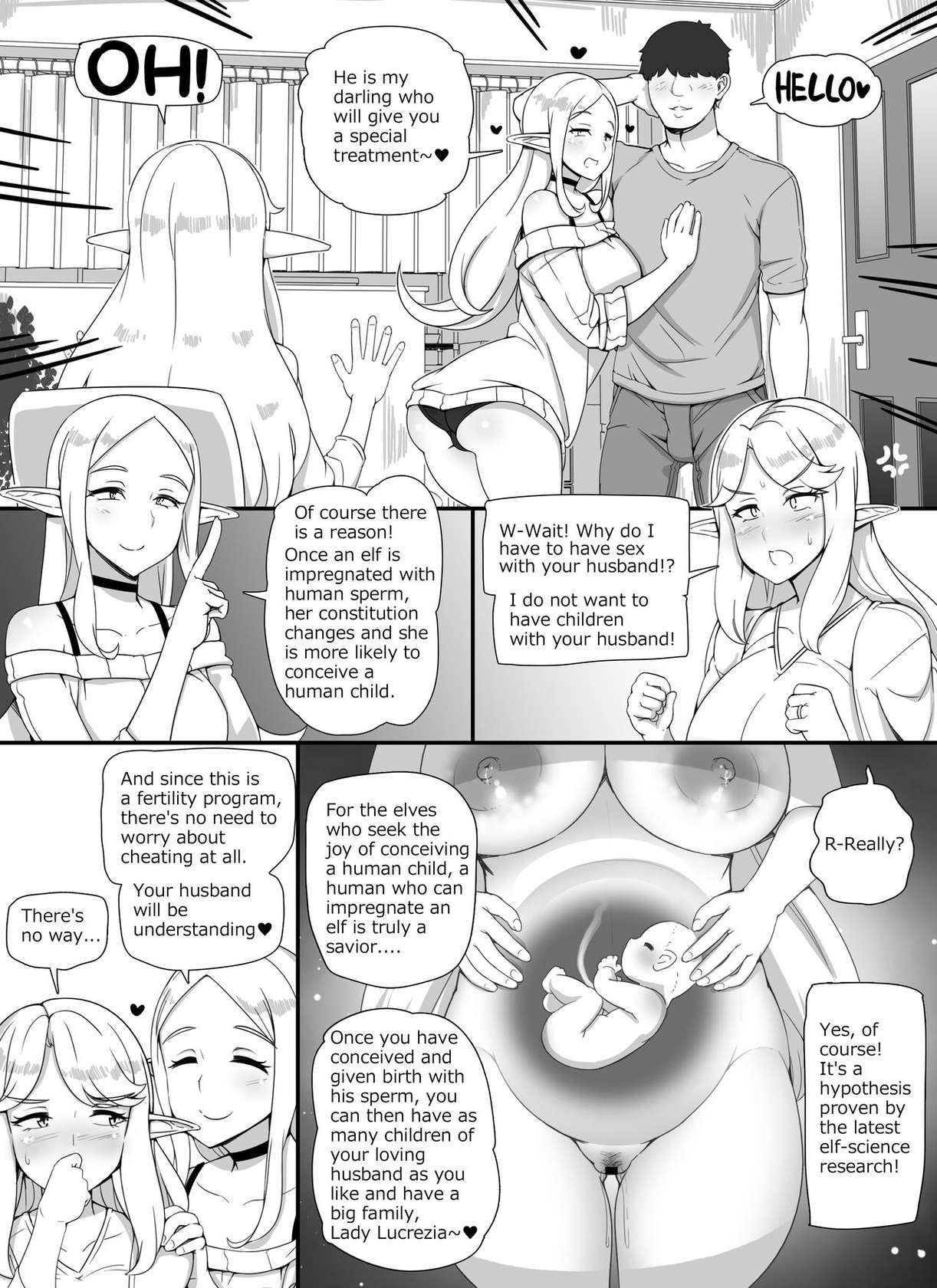 [nounanka (Abubu)] Ningen Danna Mochi Hitozuma Elf Muke Ninkatsu Salon e Youkoso [English] [Digital]