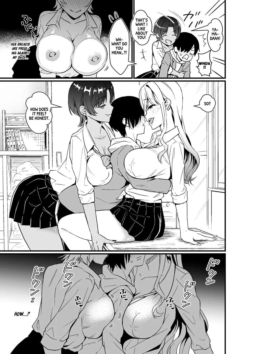 That Time Gyarus Asked Me To Grope Their Tits After Class [Oneshot]