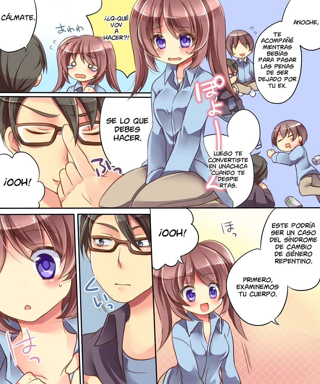 [Amuai Okashi Seisakusho (Choco Vanilla, Amuai)] Otoko ni Modoru Tsubo & Narisu! [Spanish] [GenderBender Scans]