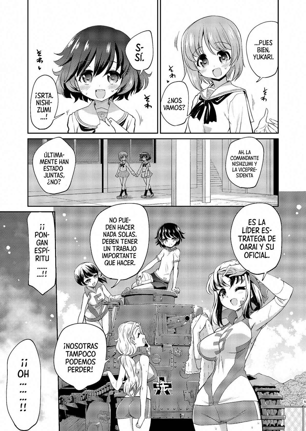 [Yokoshimaya. (Yokoshima Takemaru)] Yukari-san! Sore Watashi ga Osewa shimasu! | ¡Yukari! ¡Yo Puedo Ayudarte Con Eso! (Girls und Panzer) [Spanish] [Mr. Nugget] [Digital]