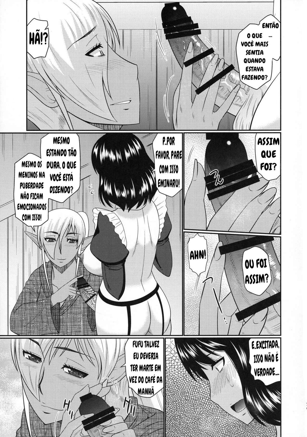 (COMIC1☆11) [Complete Box (Hatakeyama Tohya)] Futanari Elf to Himitsu no Jikken [Portuguese-BR]