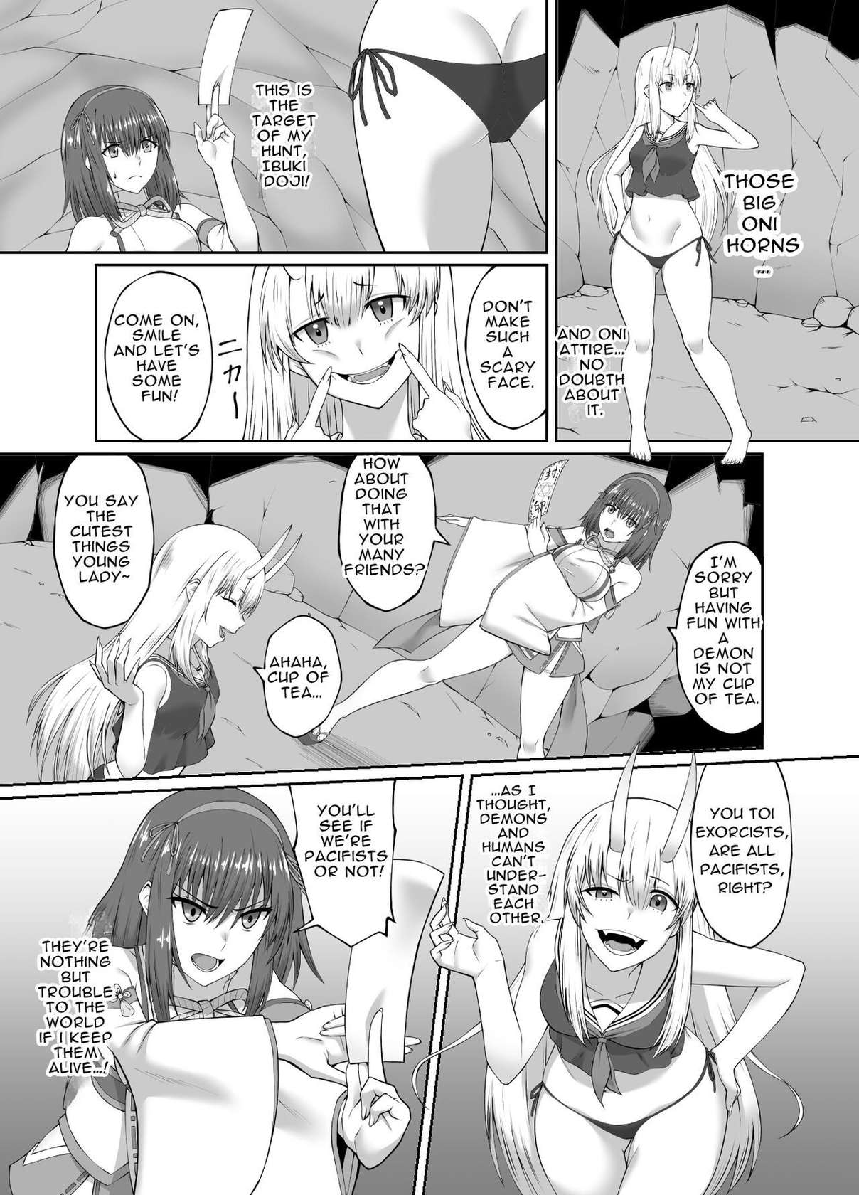 [Seika Kairaku Shoten (Erutoria, Kumakko, Yuki Haru)] Depraved Exorcist Corruption ~perverted phallic pleasures turn shrine maidens to lewd demons~ [English] [Fallen Games]