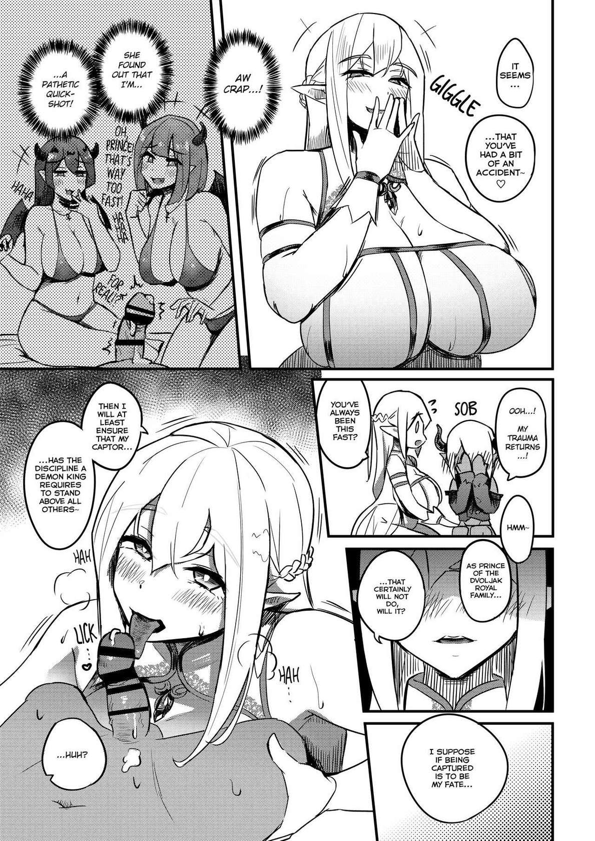 [Uniya (Ikinari Mojio)] Kusozako Sourou Maou wa Chouanzangata no Mucchi Muchi Elf Mama ni Makeppanashi | The Bratty, Quick-Shot Demon Prince Just Can't Win Against This Thicc Elven Mommy! [English] [Digital]