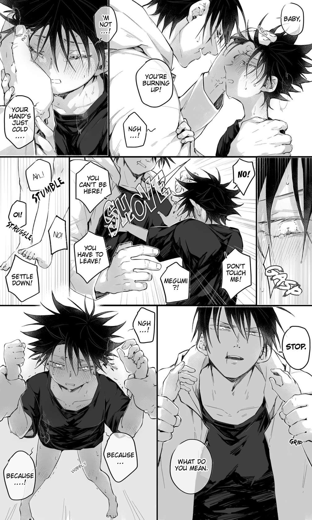 [Bozu] Shotagumi doesn’t feel well and gets hugs and kisses (Jujutsu Kaisen) [English]