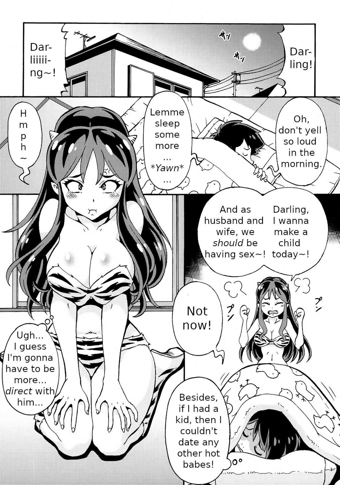 (C100) [Toraya (ITOYOKO)] Sekuhara ☆ Nakadashi ☆ Oni Musume (Urusei Yatsura) (English Fan-Translation)