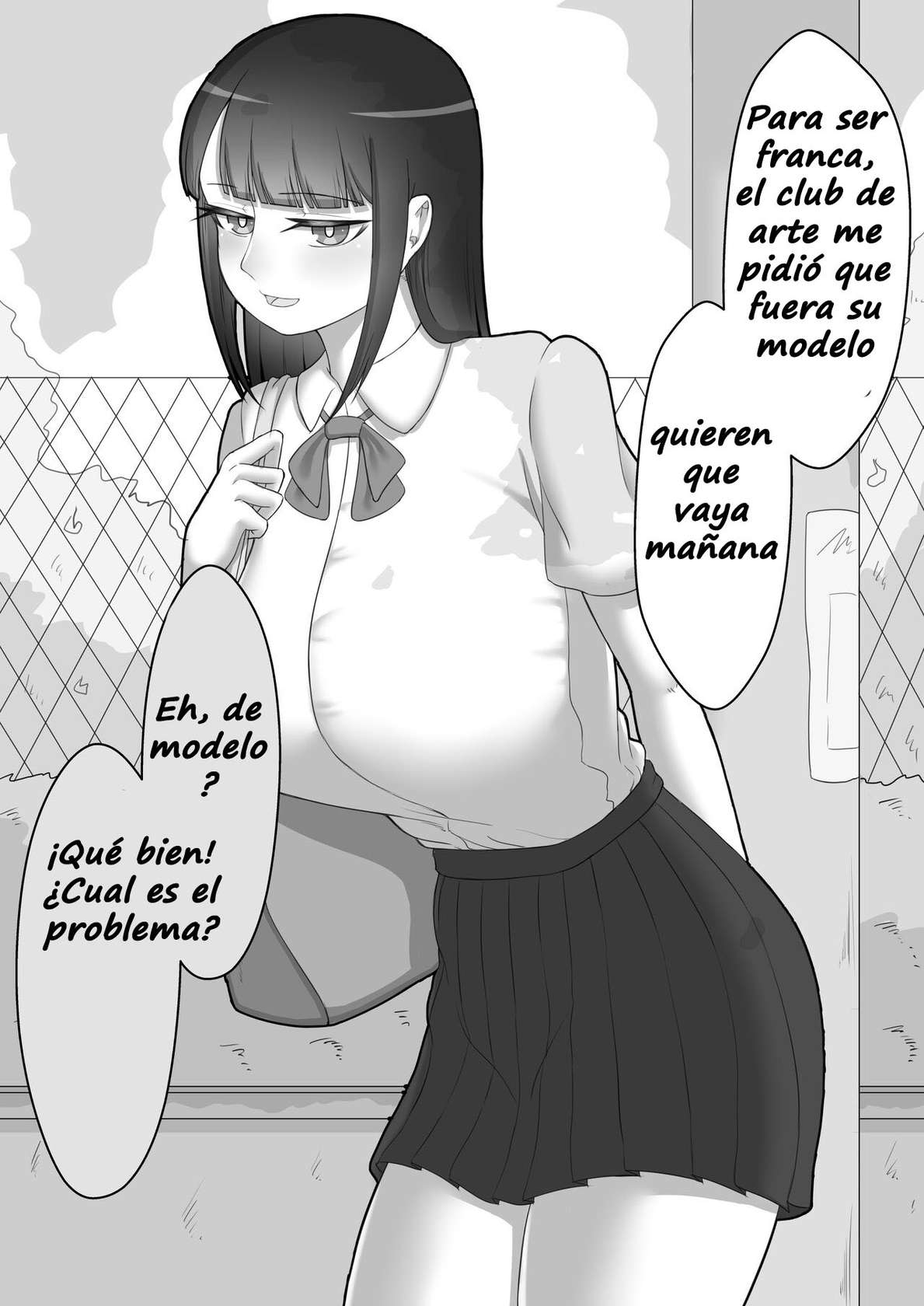 [Netorare no Tami] Kanojo wa Nerewa Rete Iru - Historia Principal 1 - Solicitud como Modelo de Dibujo