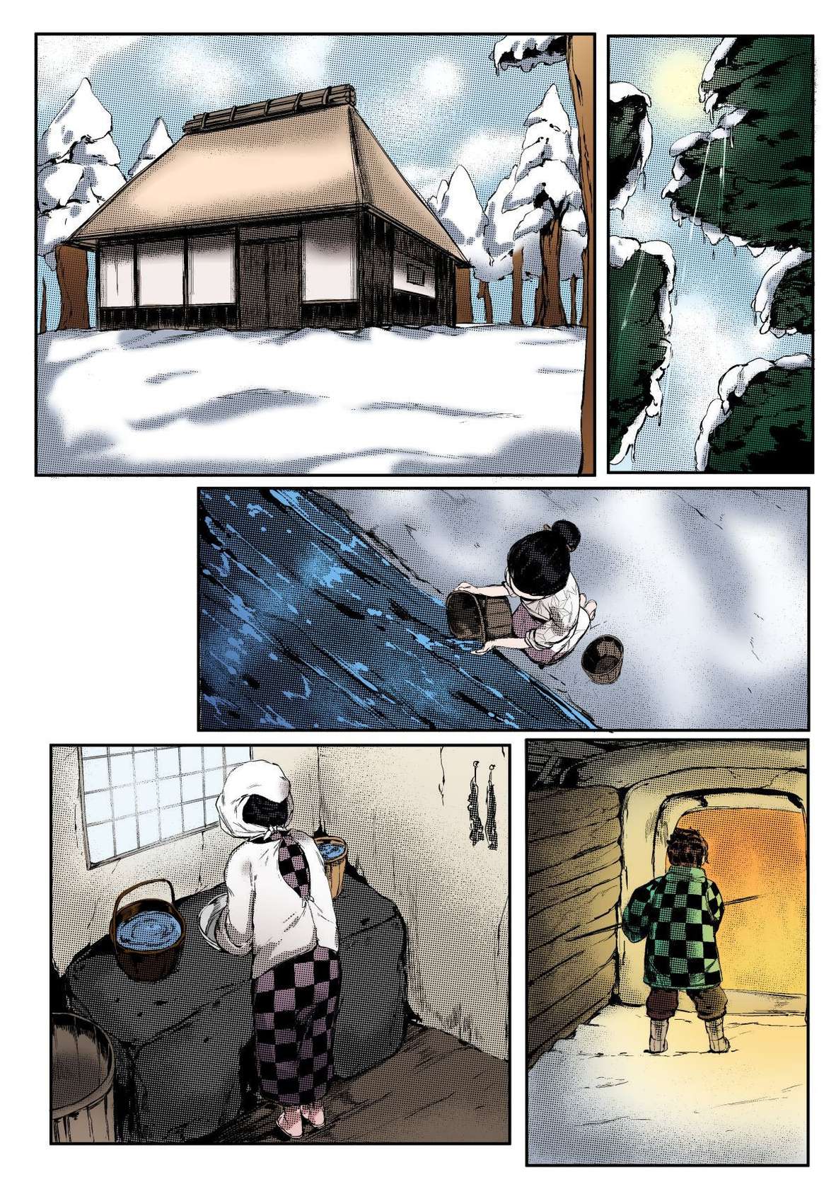 [Tobe] Haha to Watashi (ge) | Mother and I (Second Part) (Kimetsu no Yaiba) [English] [Uncle Bane] (Colorized)