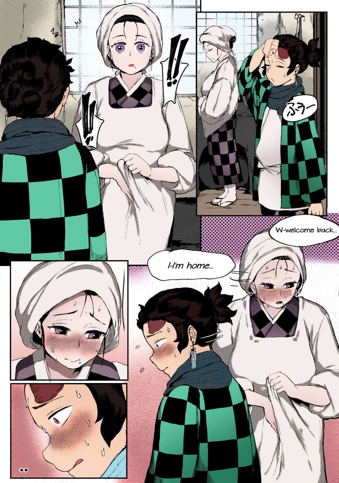 [Tobe] Haha to Watashi (ge) | Mother and I (Second Part) (Kimetsu no Yaiba) [English] [Uncle Bane] (Colorized)