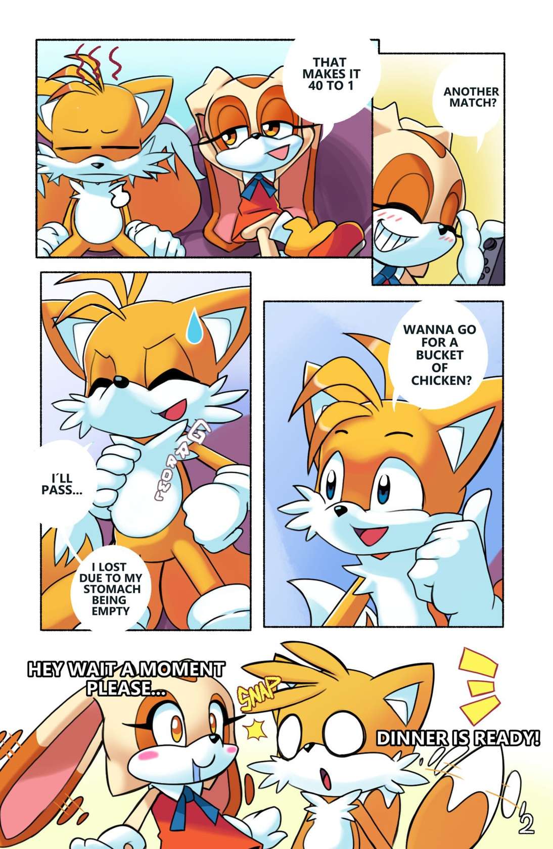 [Ichduhernz] Tails' Gamer Moment (Sonic The Hedgehog) [English]