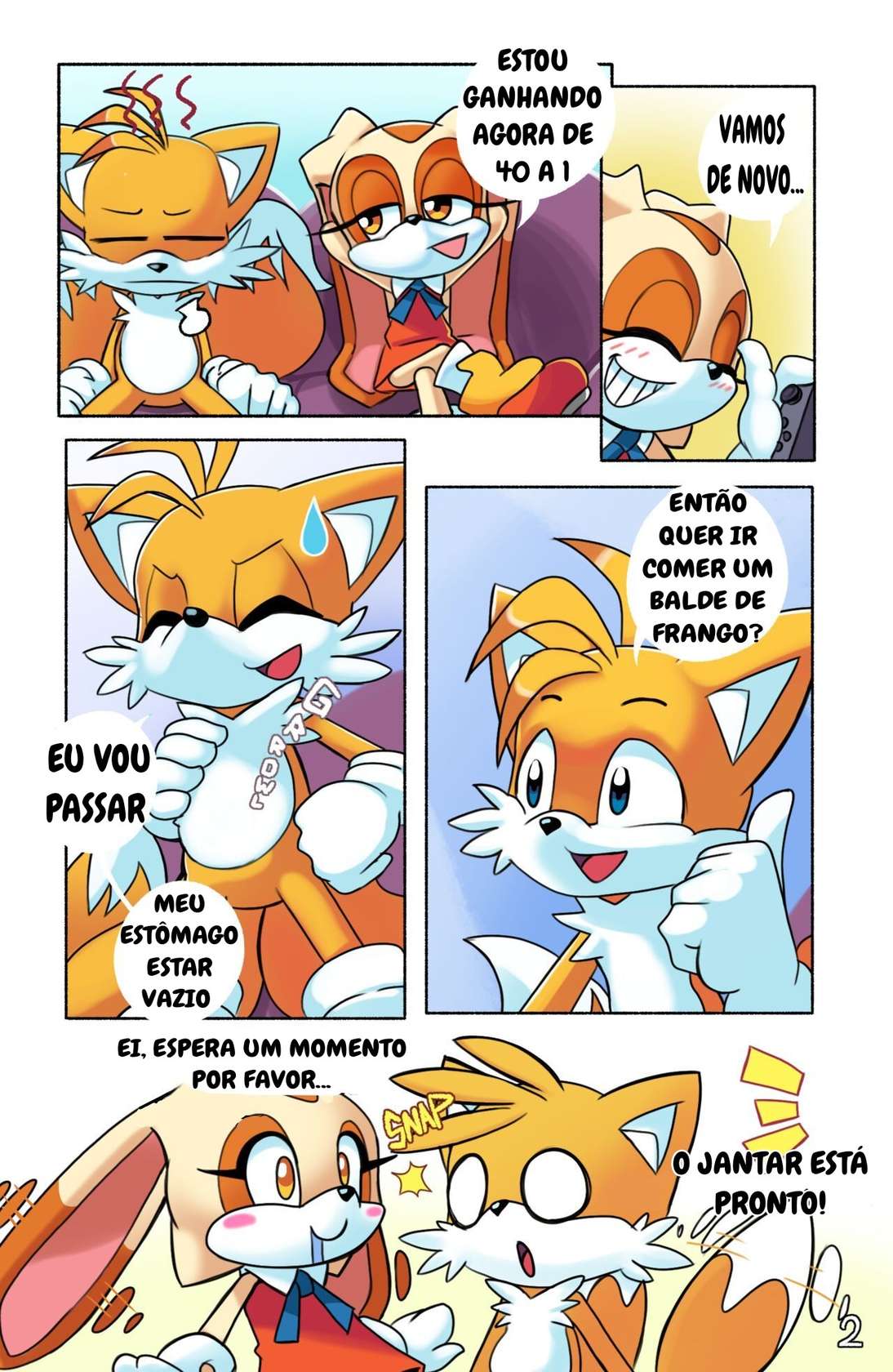 Tails Gamer Moment (Sonic The Hedgehog)