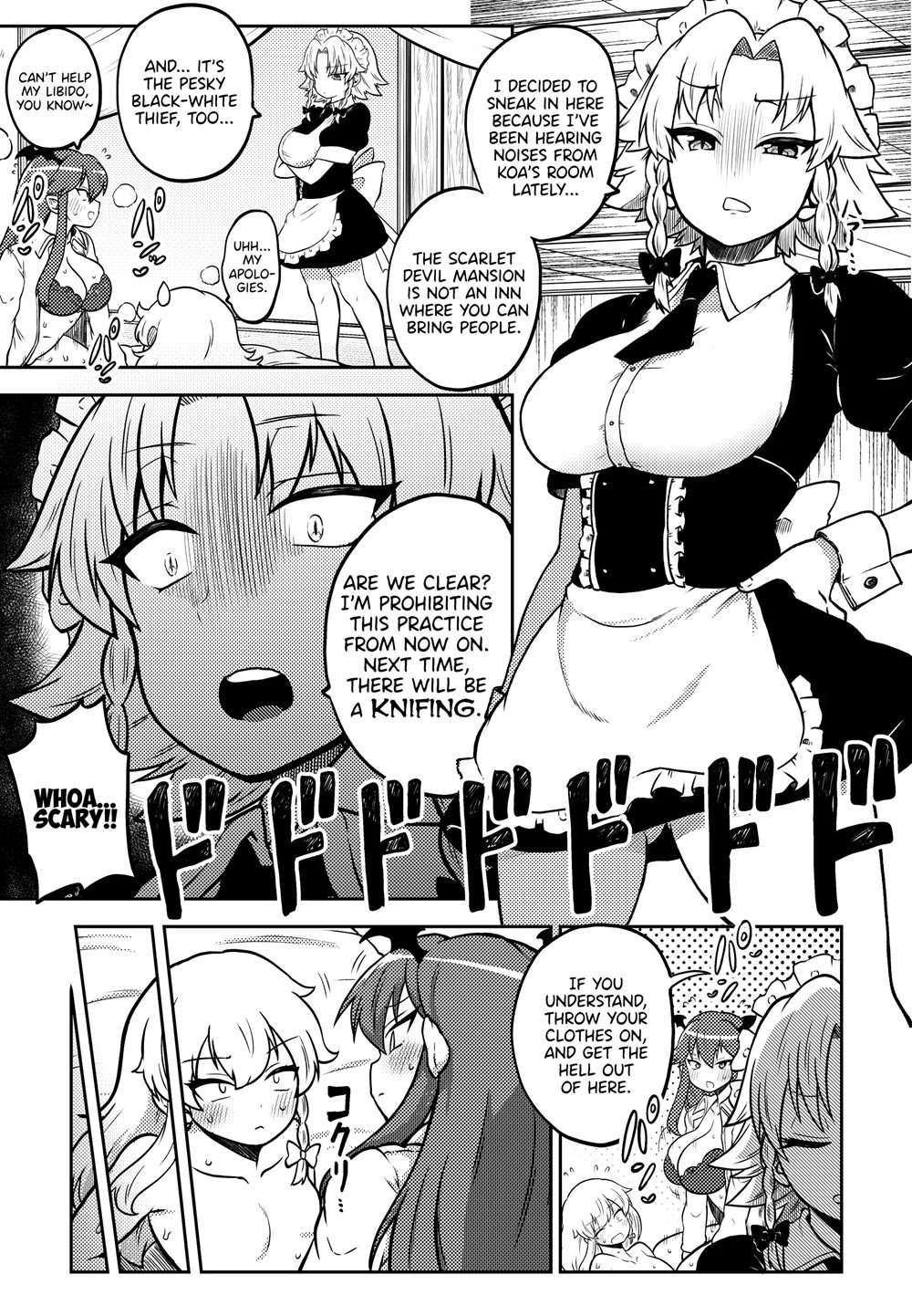 Zetsurin Marisa To Koakuma To Sakuya [Oneshot]