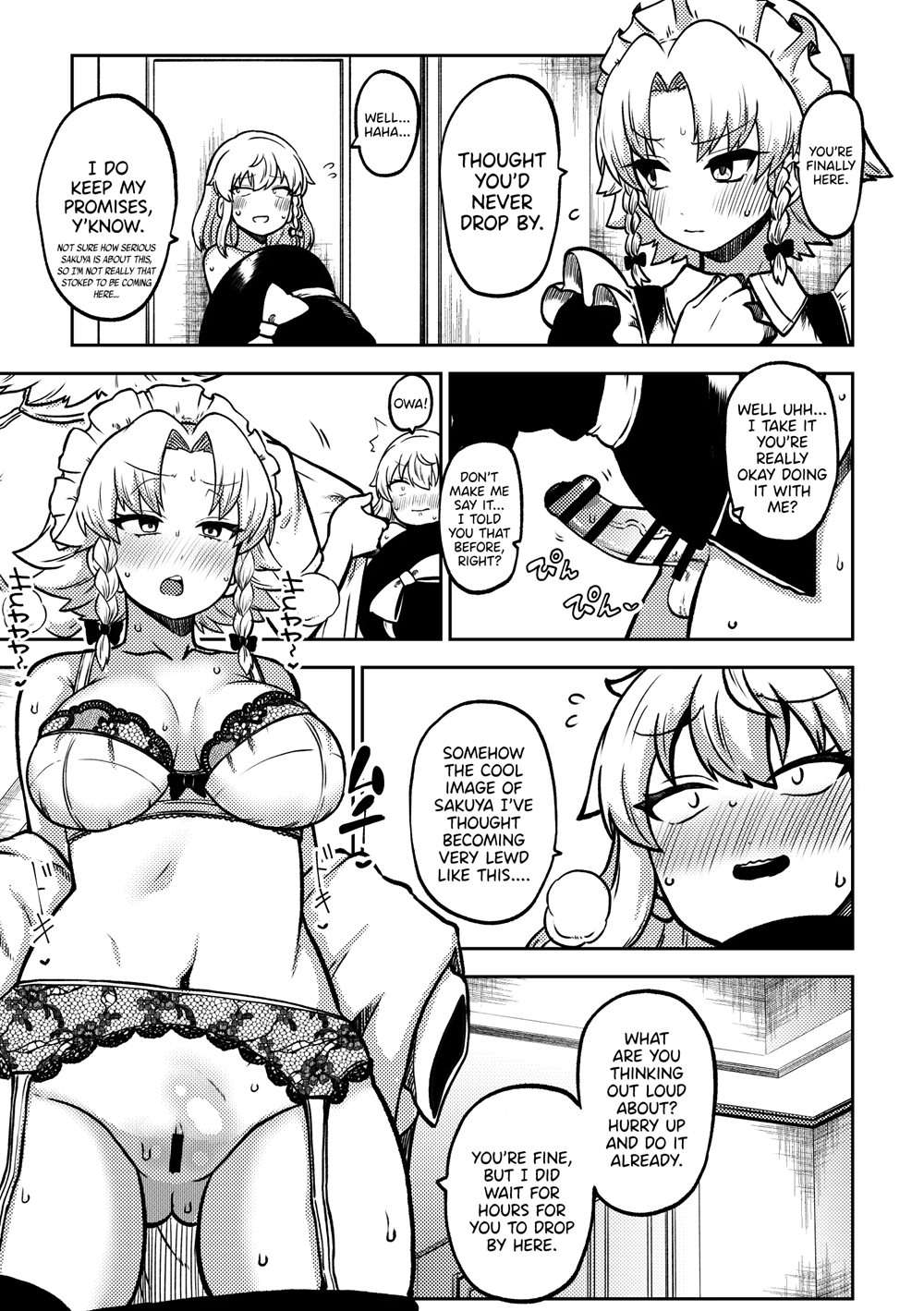 Zetsurin Marisa To Koakuma To Sakuya [Oneshot]