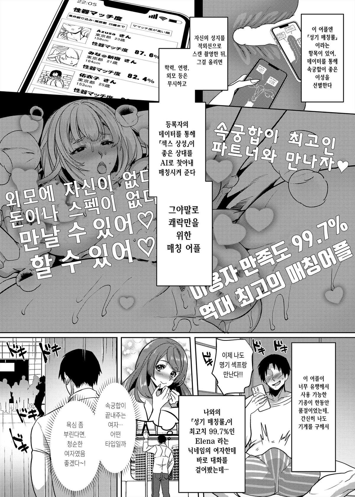 [Hawk Bit (Kouji)] Seiki Matching Appli de Deatta Karada no Aishou dake wa Saikou no Onna | 성기 매칭 어플로 만난 몸의 상성만은 최고인 여자 [Korean] [Digital]