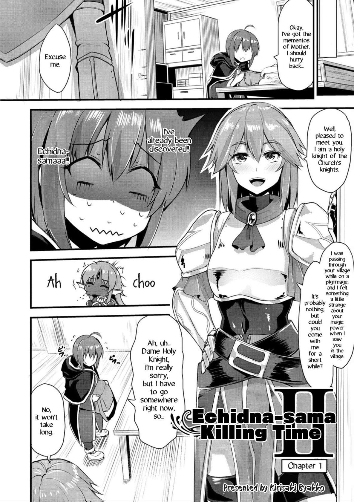 [Kirisaki Byakko] Echidna-sama no Himatsubushi 2 Ch. 1 [English] {Hennojin}