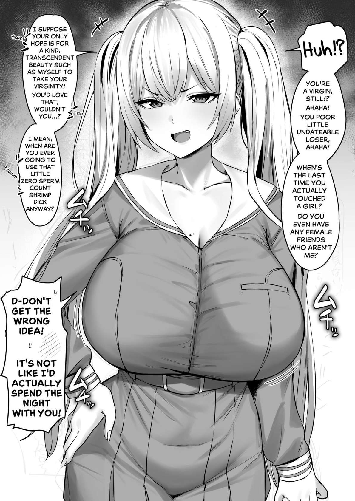 [Hotate-chan] Katte ni Doutei to Kanchigai shite kuru Kotekote no Tsundere Kinpatsu Twintail | Tsuper Tsundere Twintail Blonde Mistakes You as a Virgin [English] [SaLamiLid]