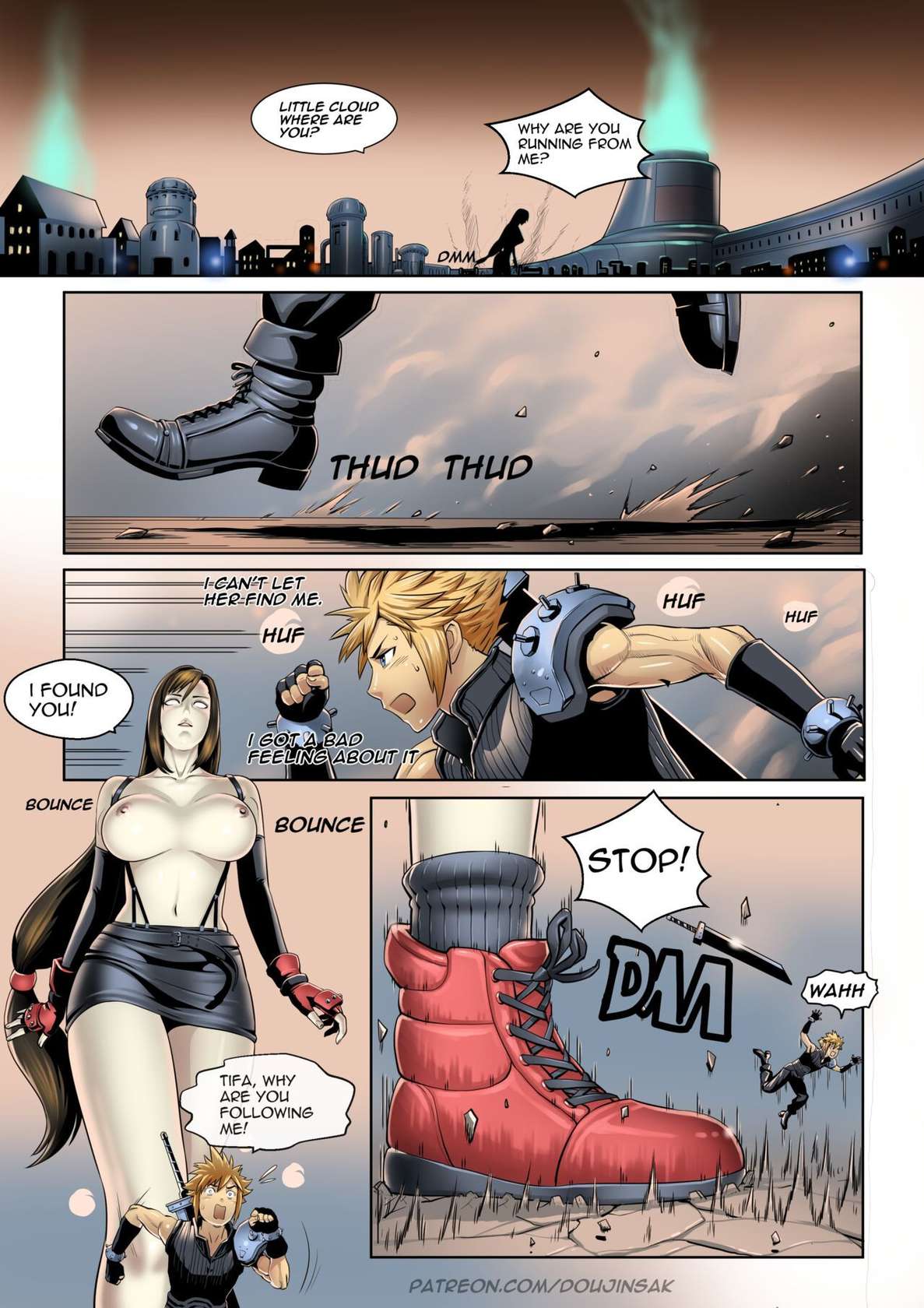 [Doujinsak] Giantess Fantasia 2 (Final Fantasy VII)