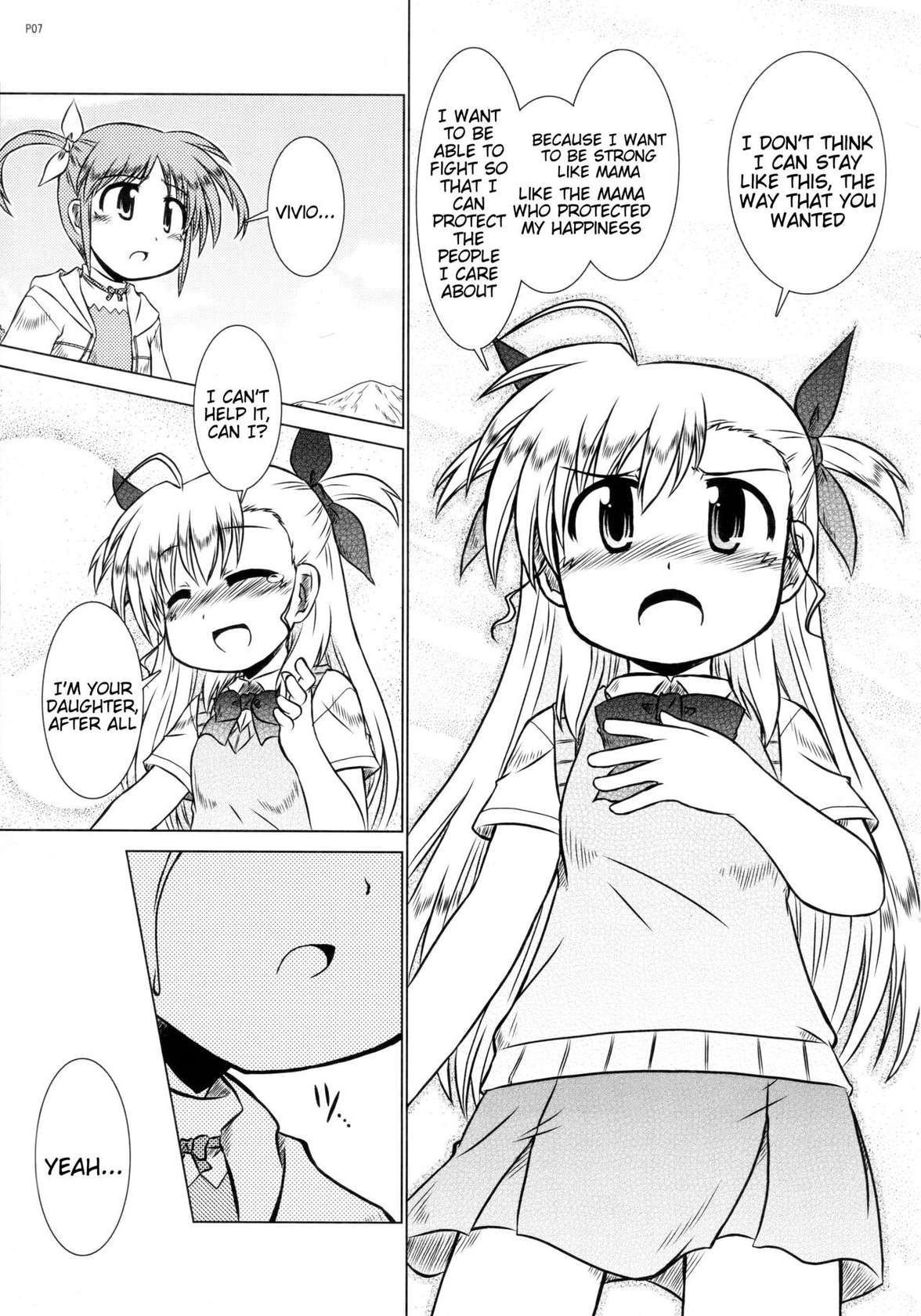 (C87) [Hinatabokko Club (Furafura)] Mama to Watashi Mirai no Oyako (Nano Summer 5) (Mahou Shoujo Lyrical Nanoha) [English] [Tigoris Translates]