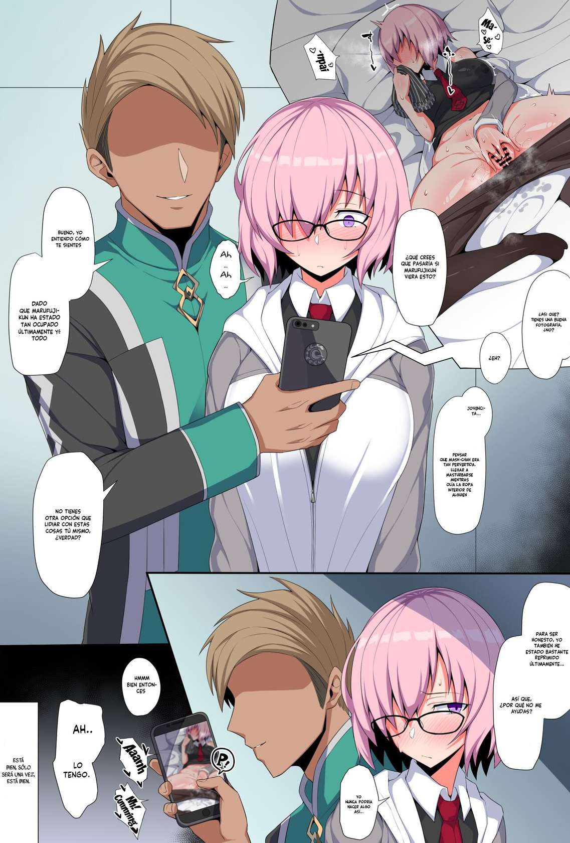 [Arimura Daikon] Saikin Senpai ni Kamatte moraete inai Kouhai Nasubi-chan | Lately Senpai Hasn't Been Paying Much Attention To His Kouhai Mash (Fate/Grand Order) [Spanish]