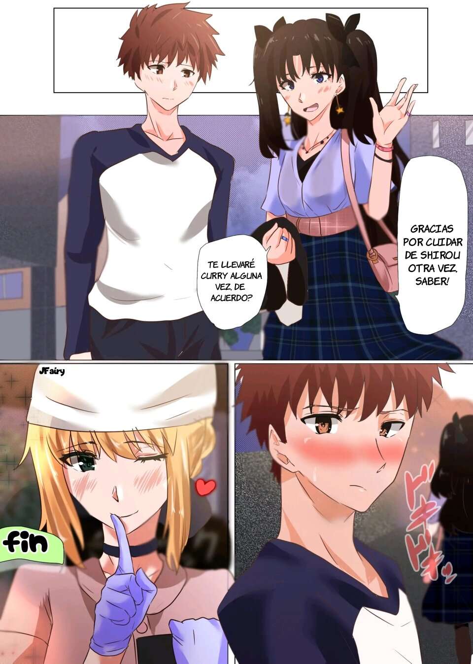 [Yanagie Terasu] Saber X Shirou (Fate/stay night) [Spanish]