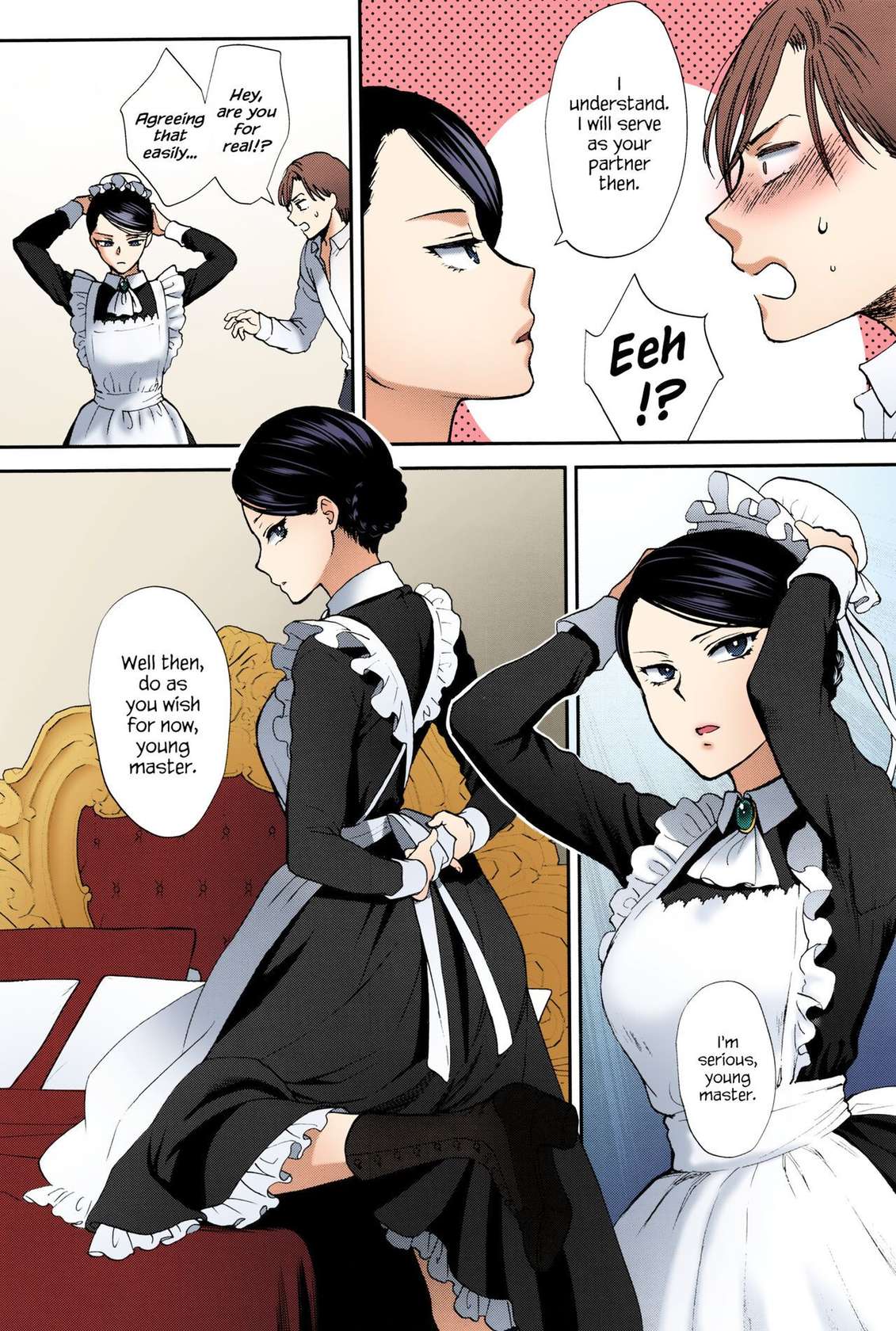 [Syoukaki] Kyoudou Well Maid - The Well “Maid” Instructor (Yawaraka na Taion) [English] [Colorized] {Hennojin} [SPDSD]