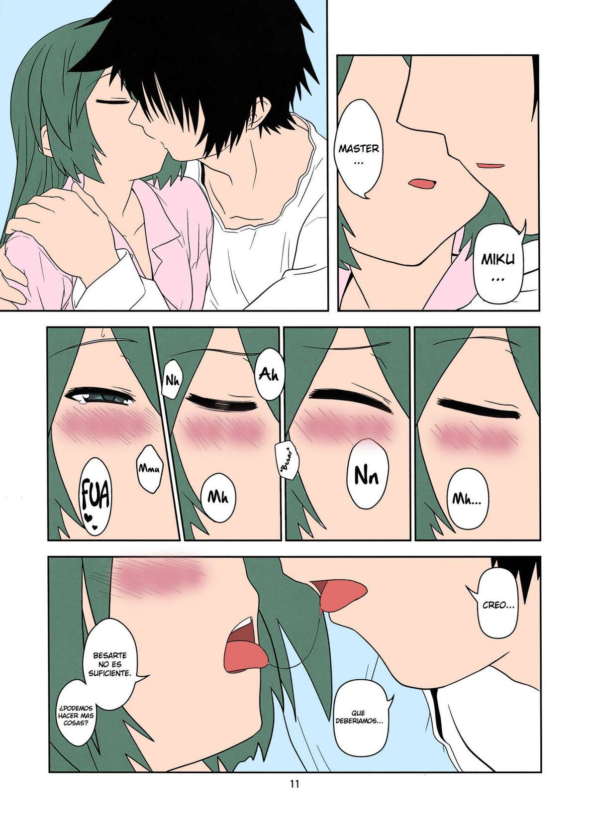 (COMIC1☆4) [Credit (Akikan)] Hatsu Mikku (VOCALOID) [Spanish] [Digital Lover Action Fansub] [Colorized]