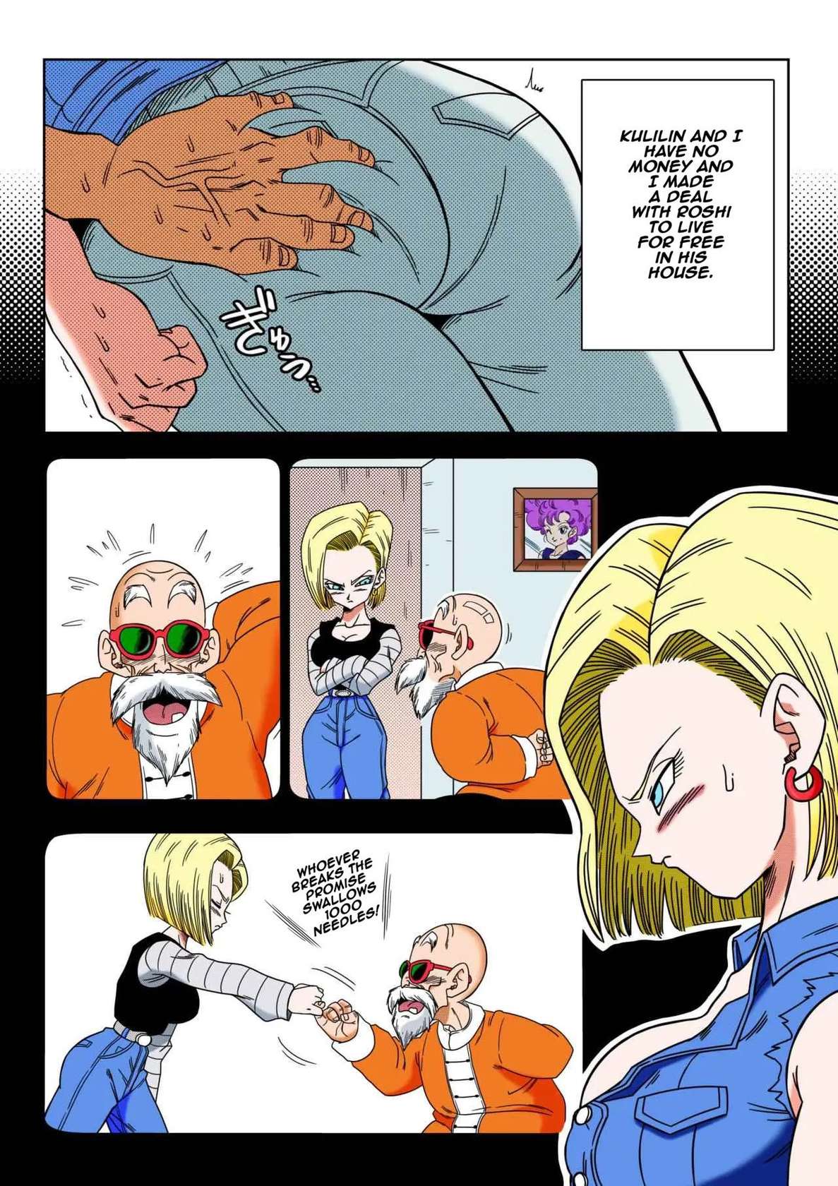 [Yamamoto] Android 18 vs Master Roshi (Dragon Ball Z) [English] [Decensored]