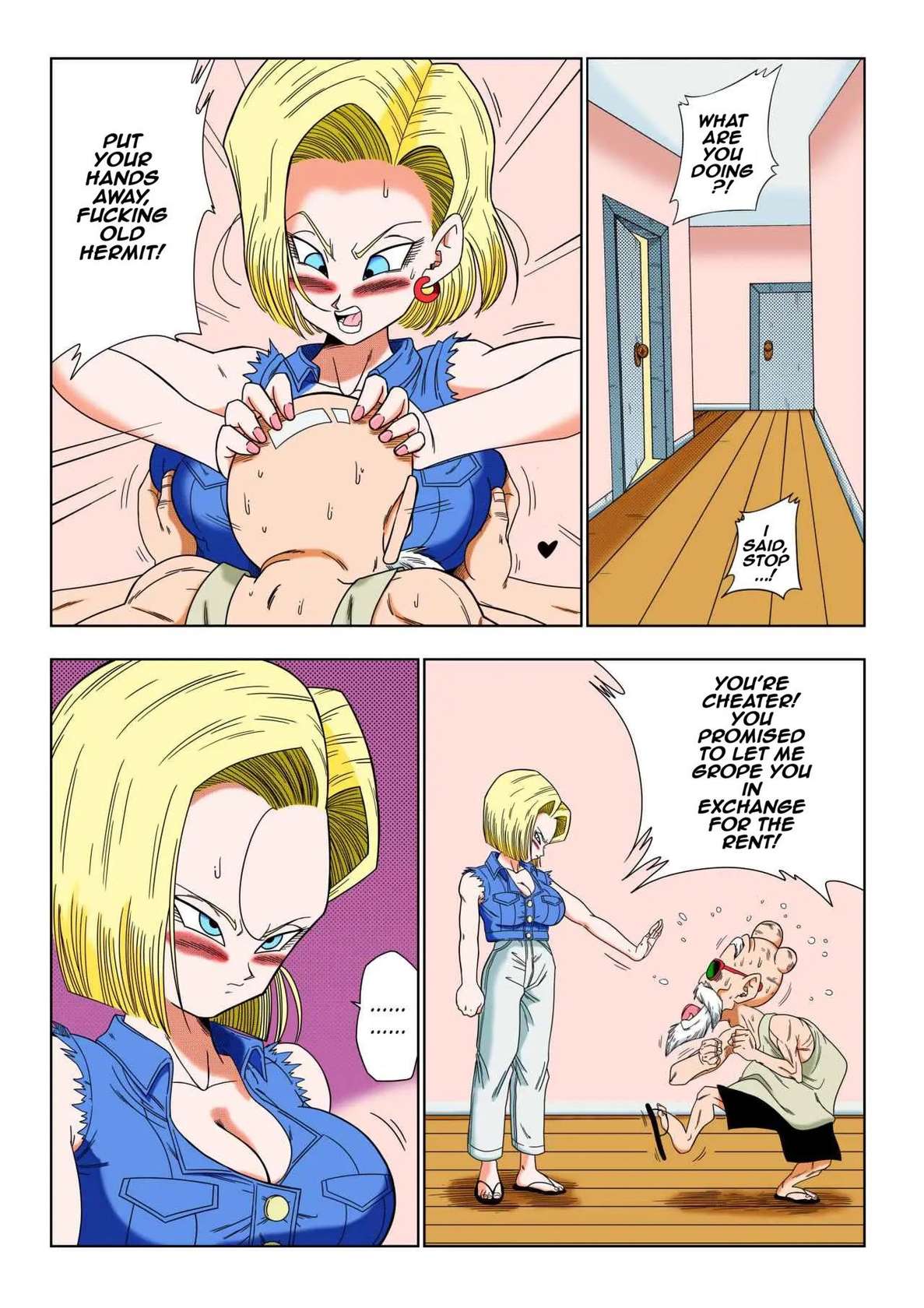 [Yamamoto] Android 18 vs Master Roshi (Dragon Ball Z) [English] [Decensored]