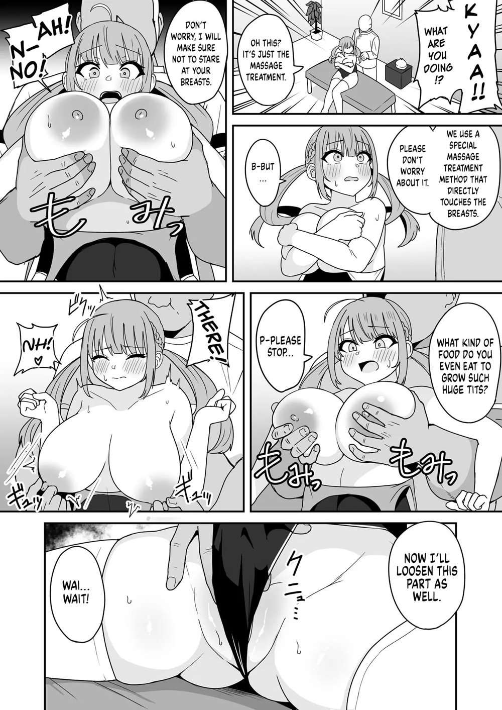 Aqua-chan Gets Sexually Harassed At A Massage Parlor [Oneshot]