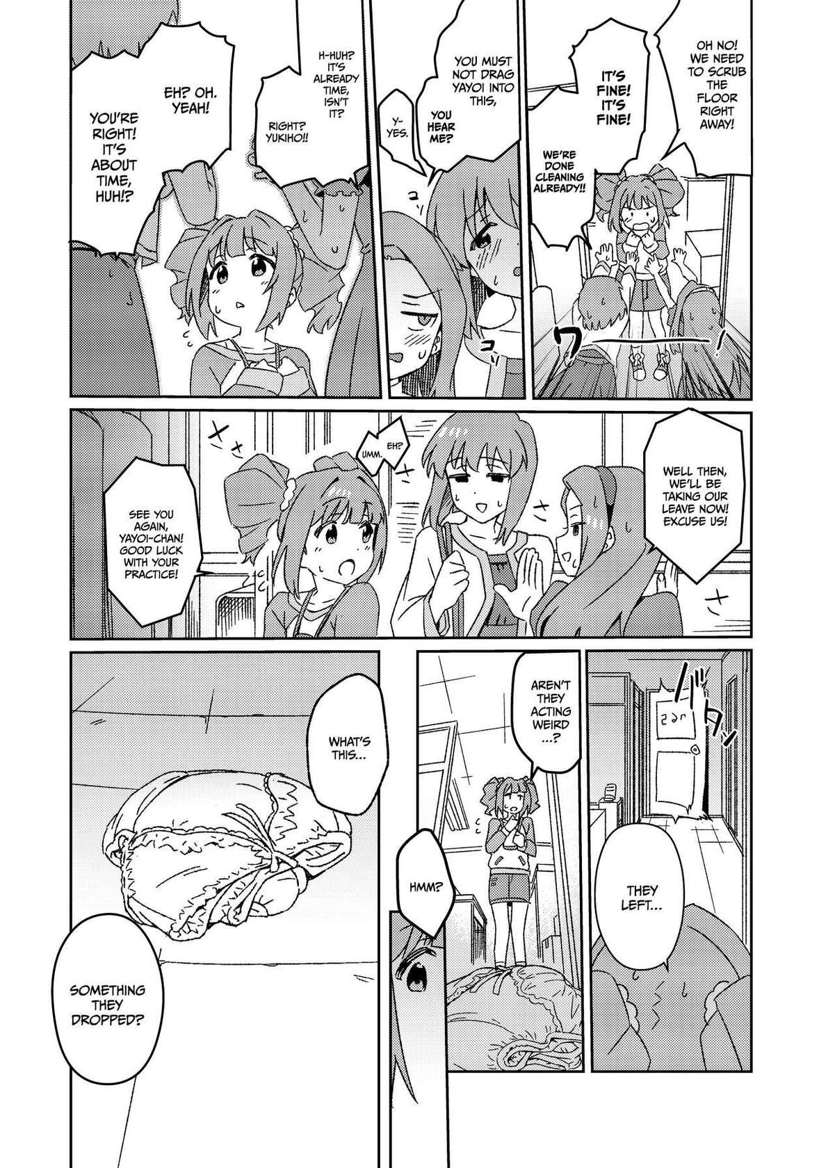 [Suimitsutou Koubou (Momo no Suidousui)] Yuki Chinpo Futanari Yukiho no Nioi de Yayoi ga Trip shichau Hon (THE iDOLM@STER) [English] {Hennojin} [Digital]