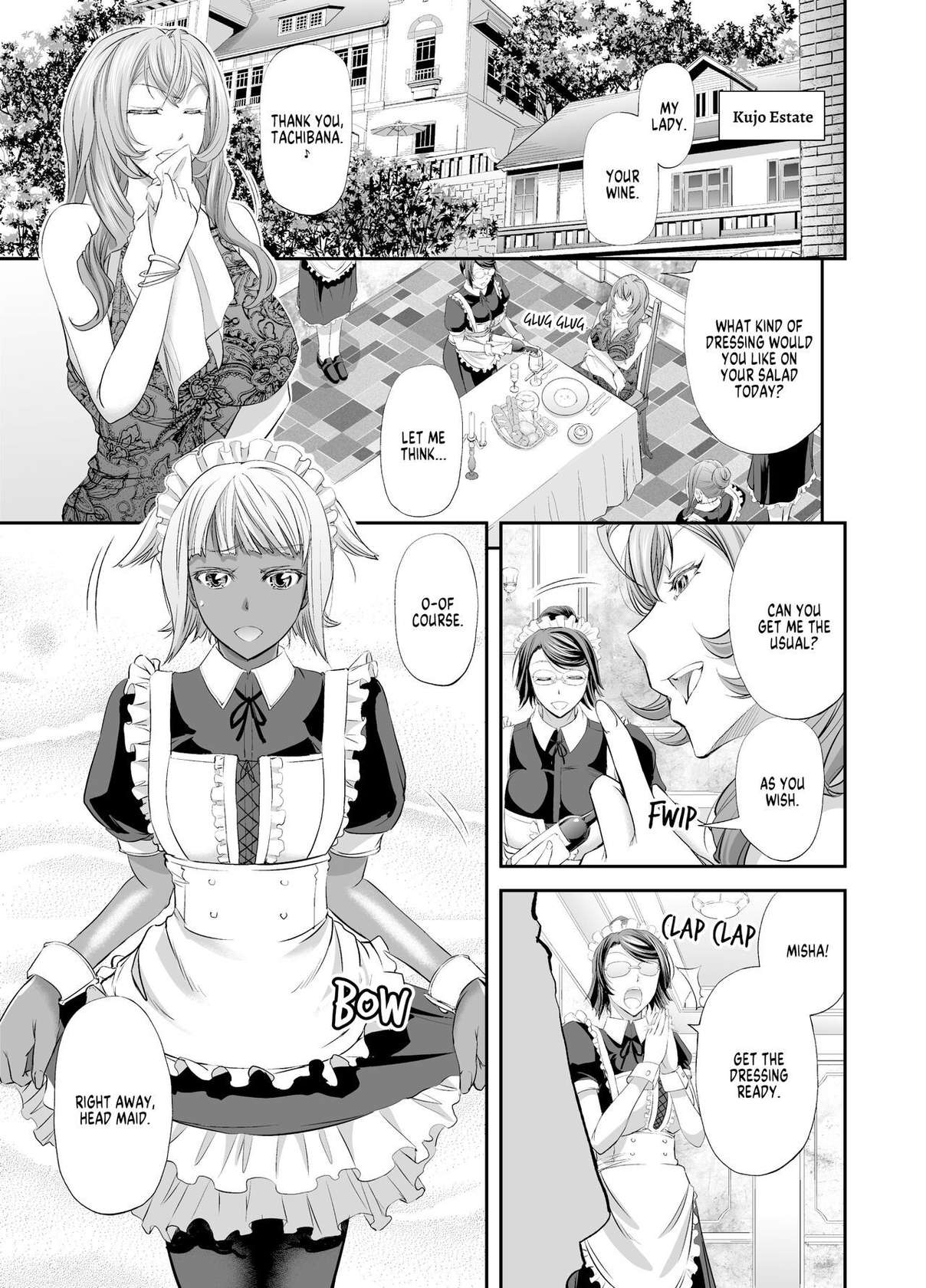 [No Such Agency (Kikuichi Monji)] Kyuujyougaruyuu Aigan Maid no Shitsukekata | Kujo-style Maid Discipline [English] [Decensored]