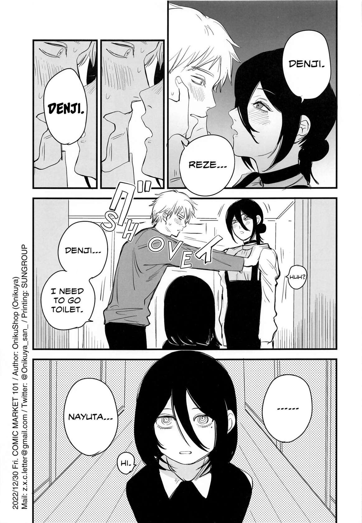 (C101) [OnikuShop (Onikuya)] Denji-kun, Chotto Kyuukei Shimasen ka? | Why Don't We Take a Break, Denji? (Chainsaw Man) [English] [SaLamiLid]