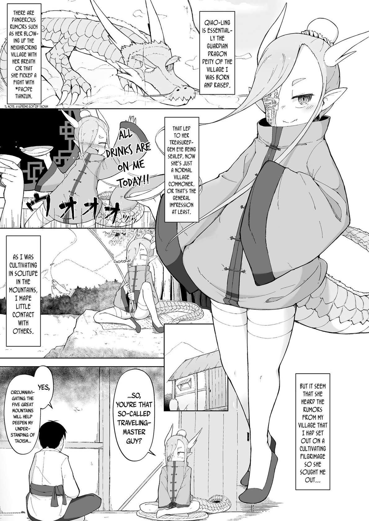 [Roboku] Doushi Roushi to Sekigan Ryuu | The Master Taoist and The One-Eyed Dragon (Towako Oboro Emaki Nana) [English] {Mistvern + Bigk40k}