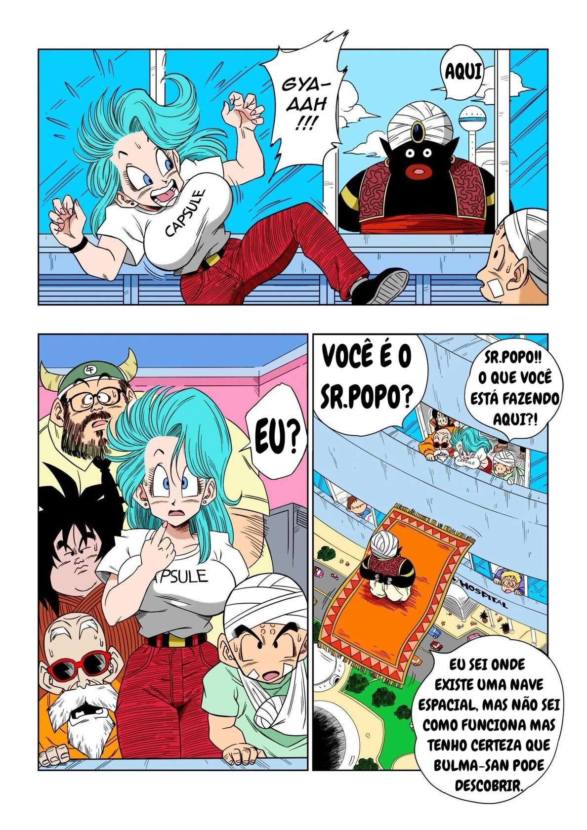 Dragon Ball Bulma e Mr.Popo