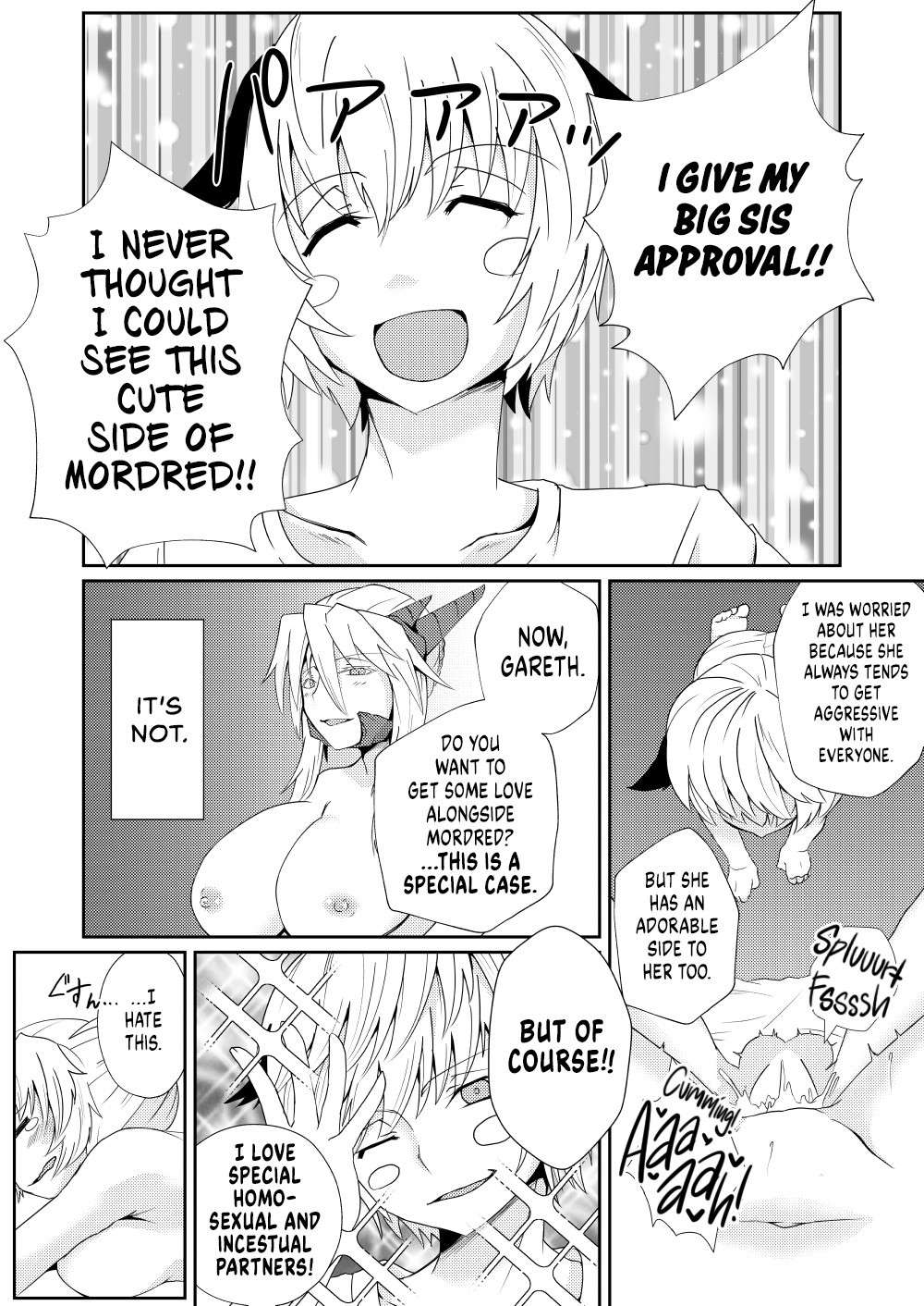 [Sigamitsuki Mizuhiki (Noshigami)] Mordred Kashimasu | I'm Lending my Sister (Mordred) (Fate/Grand Order) [English] [UncontrolSwitchOverflow] [Digital]