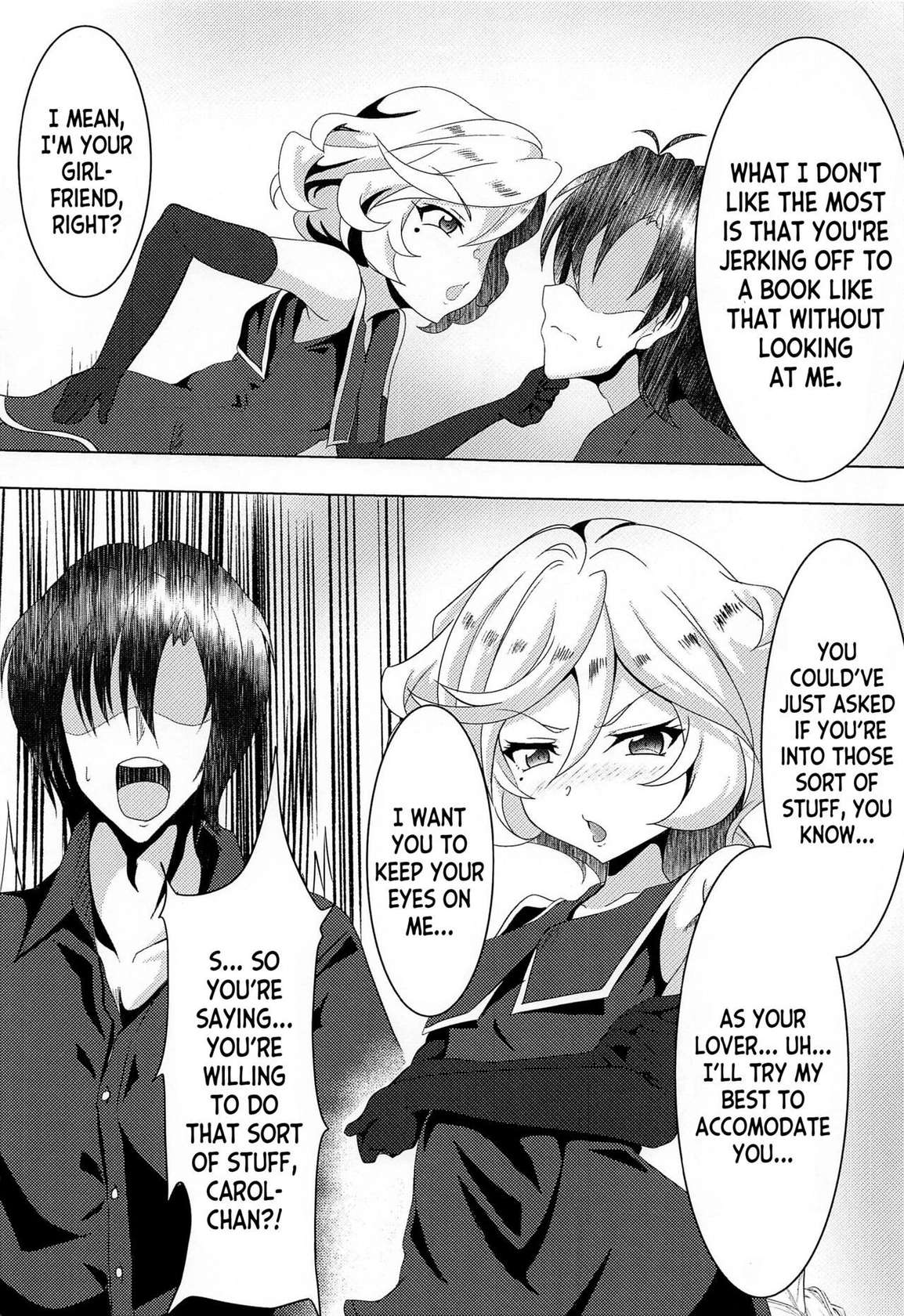 (C100) [KSK suru Shoudou (Eitarou)] Carol-chan to no Shinkon Seikatsu (Senki Zesshou Symphogear) [English] [desudesu]