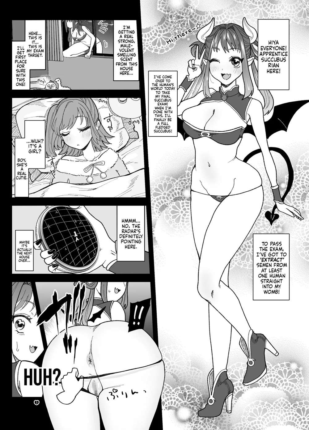 The Newbie Succubus Suffers A Crushing Defeat To A Futanari Dick [Oneshot]