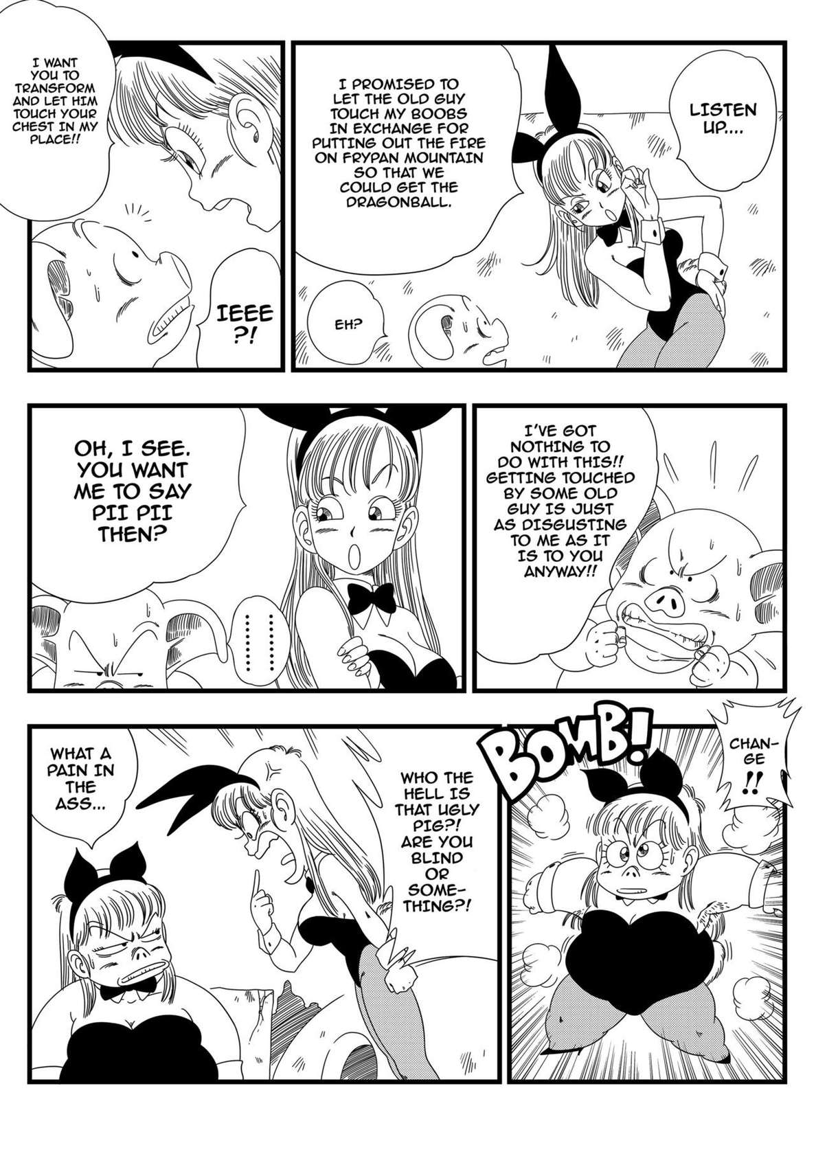 [Yamamoto] Bunny Girl Transformation! (Dragon Ball) [English] [Decensored]