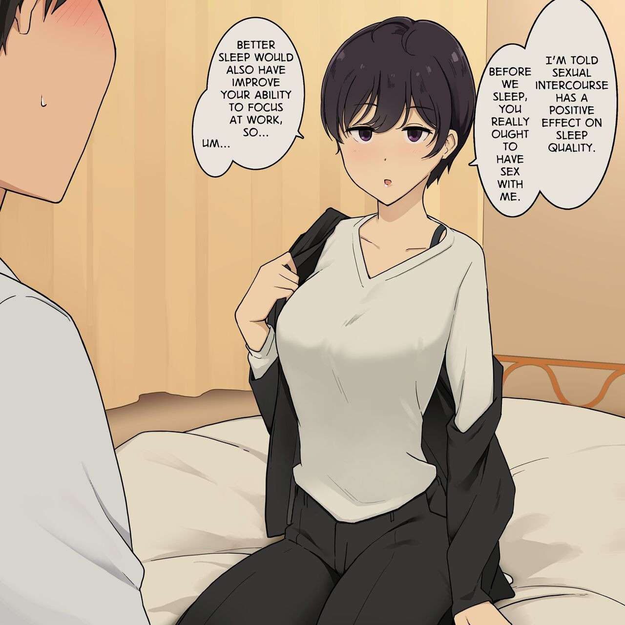 [Wakamatsu] Rikutsuppoi Kouhai-chan to Rikutsunuki de Majiwaru made no Hanashi | Having Sex with My Hyperrational Junior Until She Loses All Rationality [English]