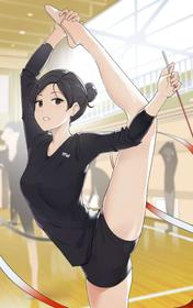 [Wakamatsu] Shintaisou Circle Joshi ga Kansetsu Kadouiki Meippai Tsukatte H suru Hanashi | The Rhythmic Gymnastics Girl Making Full Use of Her Flexibility During Sex [English]