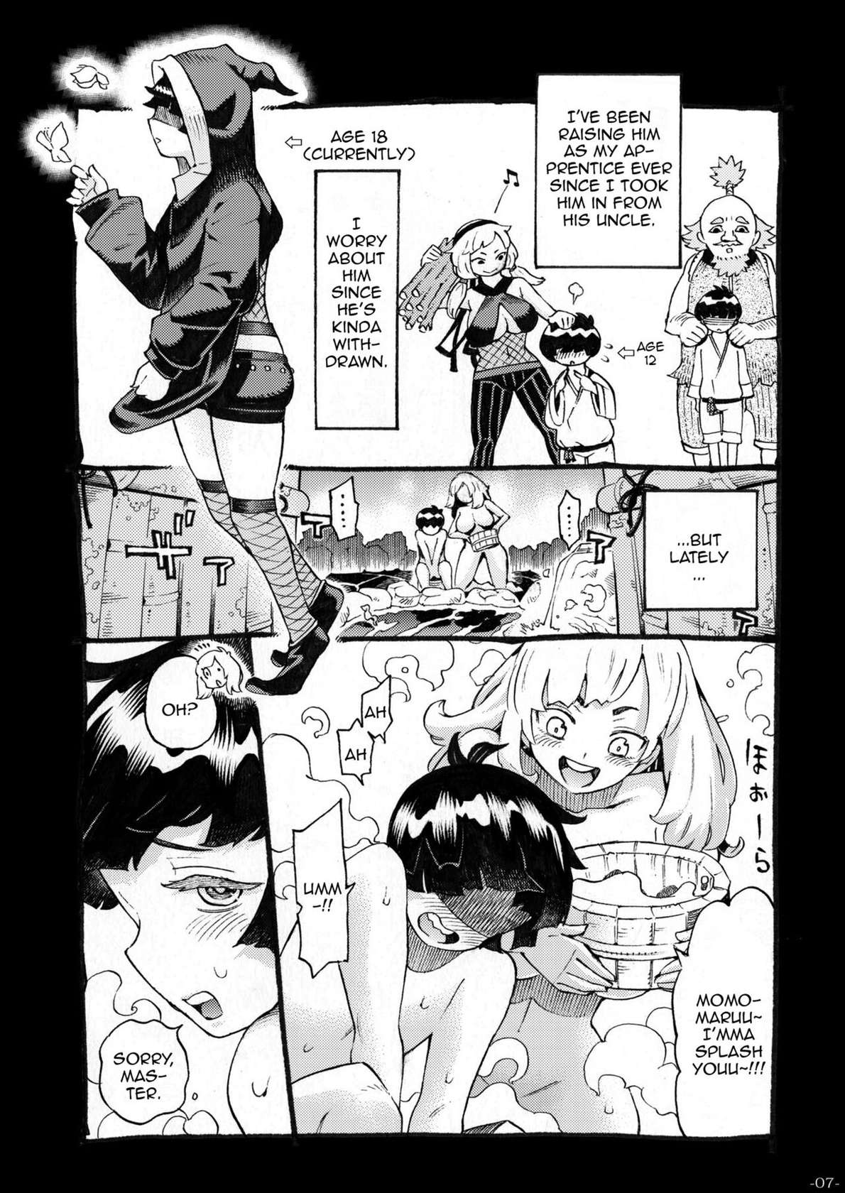 [Naivta (Nishi Yoshiyuki)] Kunoichi wa Deshi to Oshinobi de | A Kunoichi Sneaks Up On Her Disciple [English] {Doujins.com} [Digital]