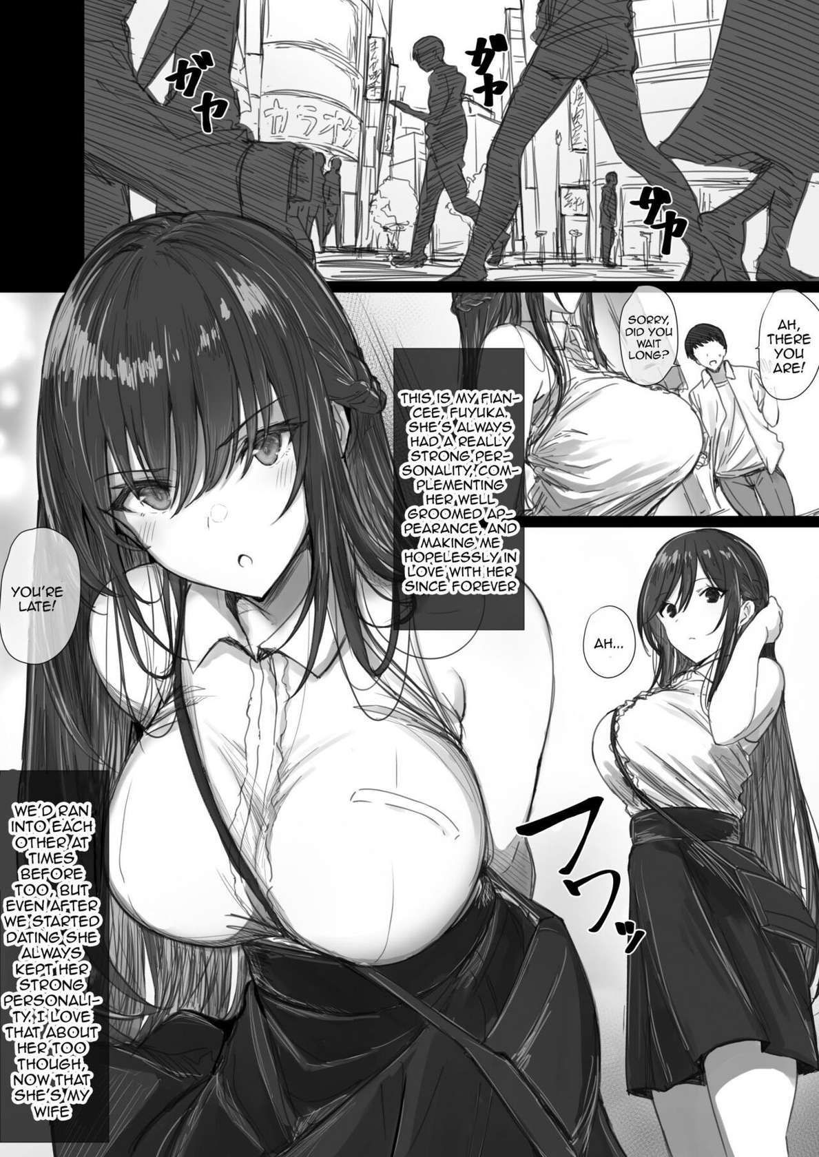 [Hari Poteto] Ki ga Tsuyoi Seiso na Hitozuma Reijou ga Netorareru made no Ichibu Shijuu II | The Whole Story of How a Neat and Proper Strong Willed Young Housewife Ended Up Doing NTR II [English] {Doujins.com}