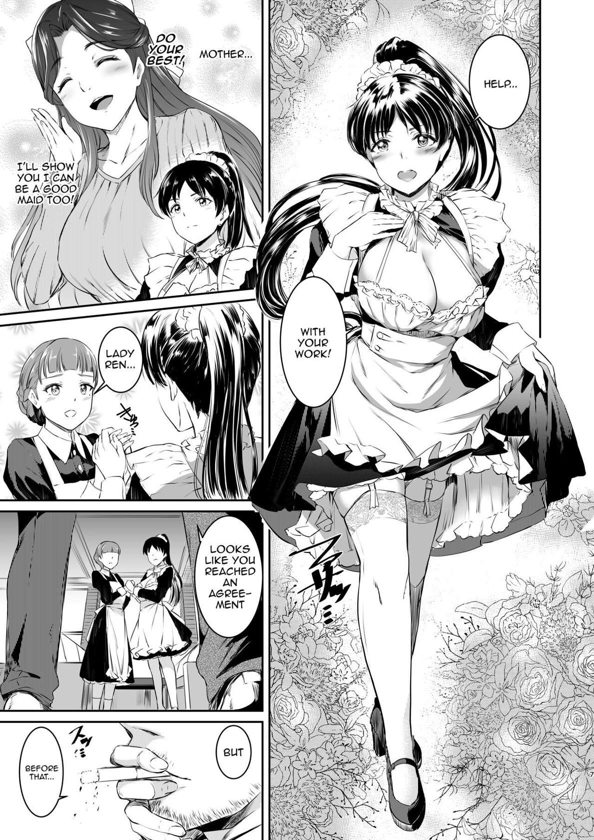 [Kuroneko Akaribon (Kamisiro Ryu)] Hazuki-ke no Maid Jijou | Hazuki Household's Maid Situation (Love Live! Superstar!!) [English] {Doujins.com} [Digital]