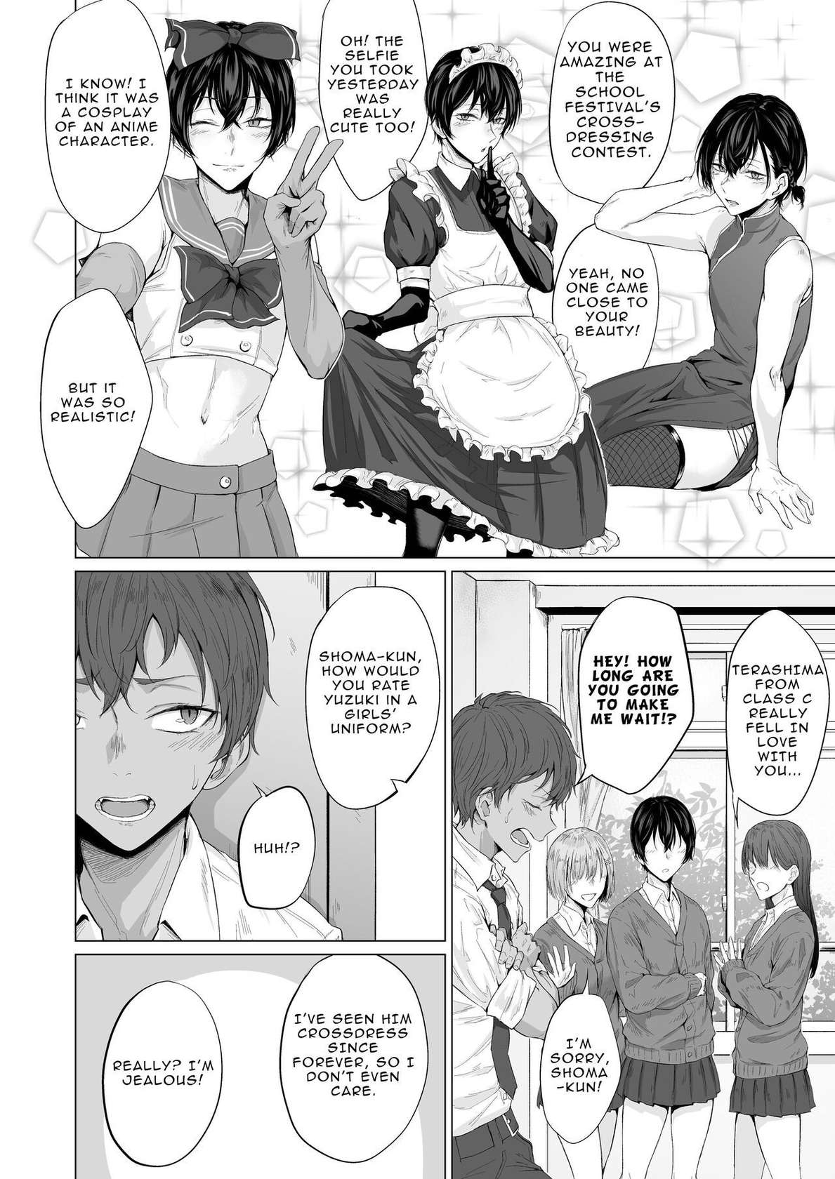 [Ichi no Hako (Tsukumo Nikyu)] "Konna no, Mou Manko da yo..." Osananajimi no Gokubuto Chinpo de Josou Mesuiki o Oshiekomareta Boku | My Childhood Friend Made Me Cross-dress and Femgasm with his Thick Dick [English] [Decensored]