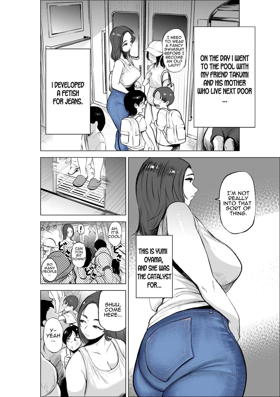 [takaya (Fukuhara Takaya)] Jeans wa Iteru Kowakute Nigate dakedo Megutai na Tomodachi no Okaa-san