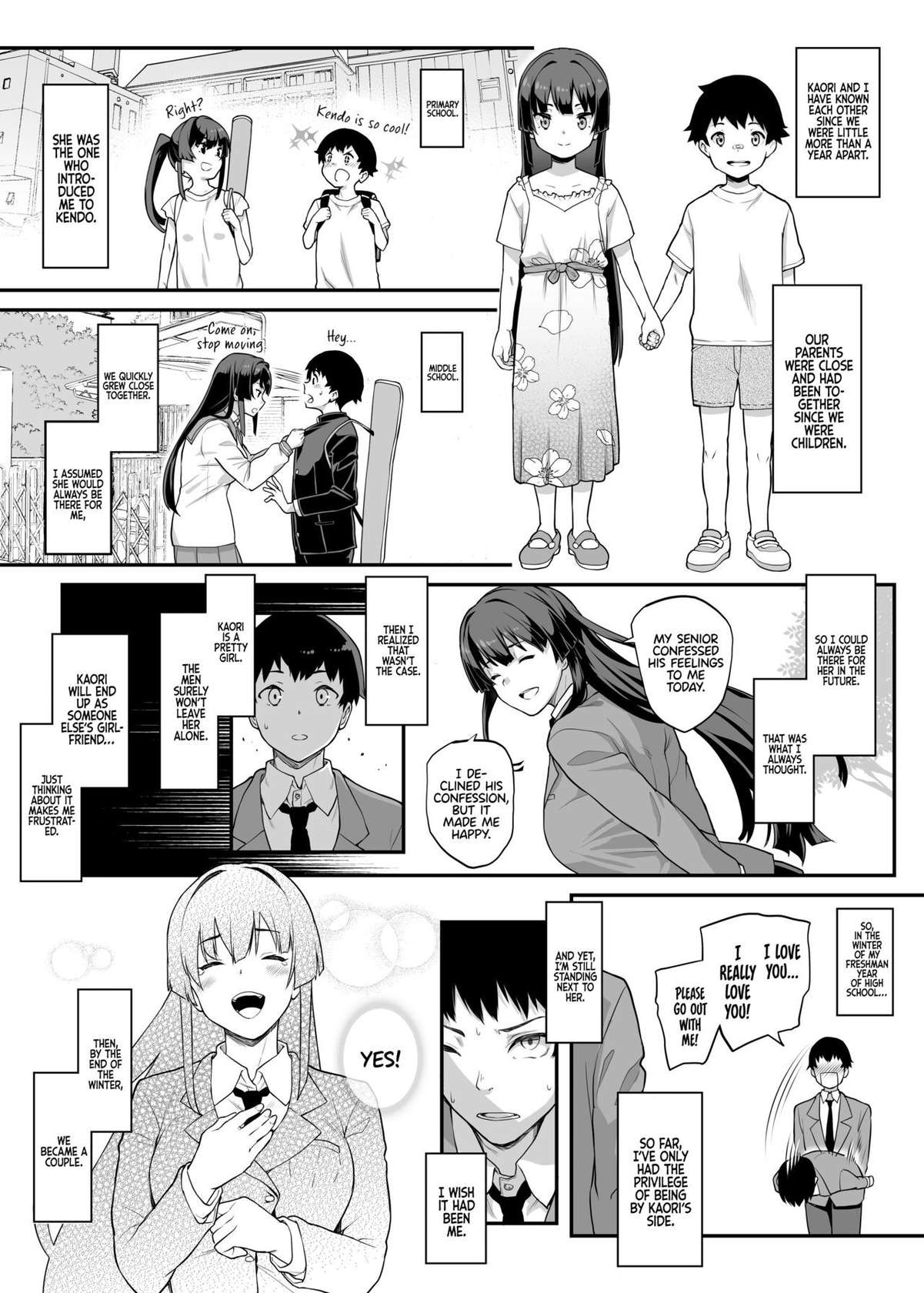 [Kaedeko] Kendoubu Shushou de Osananajimi no Bijin de Tsuyoi Boku no Kanojo ga, Charao ni Assari Otosareru Wake ga Nai [Ongoing] [English] {Eunitix Translate}