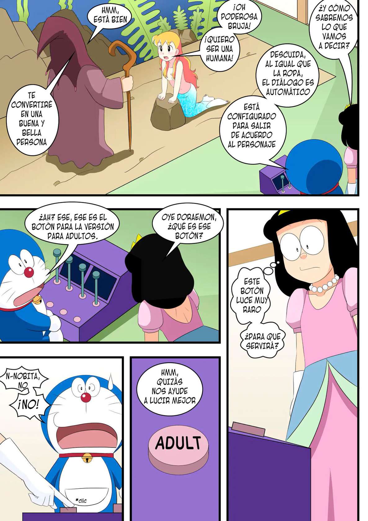 [Circle Takaya] SZK ga Geki de Mechakucha ni (Doraemon) [Spanish]