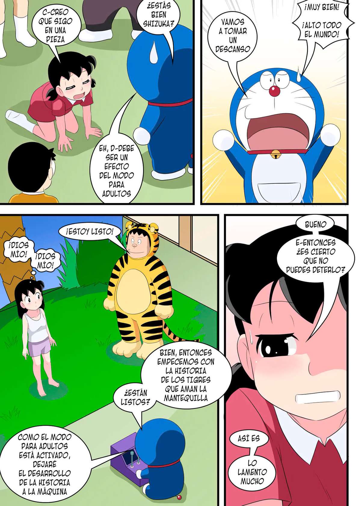 [Circle Takaya] SZK ga Geki de Mechakucha ni (Doraemon) [Spanish]