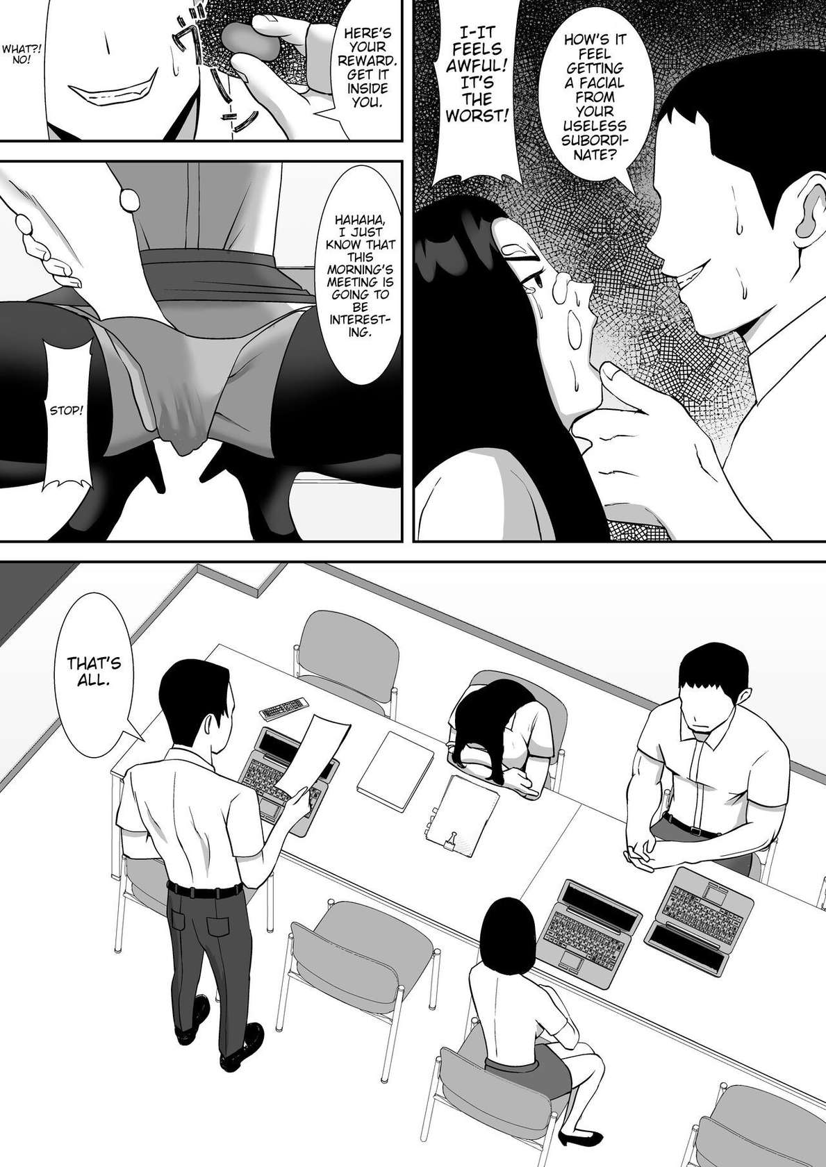 [Smells Like] Ore no Koto o Gomi Atsukai Suru Mucchimuchi no Hitozuma Onna Joushi ga Ochiru made | Making my chubby married female boss that treats me like trash succumb to my cock [English] [joobuspaidatr]