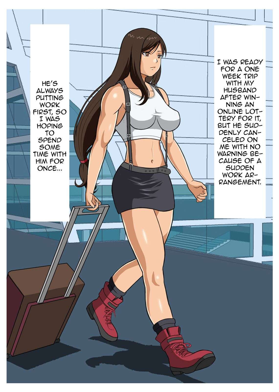 [Kubagasa Honpo] Hitotsuma Tifa o Nanpashite Chitsu ni Tappuri Nakadashishichatta Hanashi | The Story About How I Hit On Tifa the Housewife And Came Buckets Into Her Uterus [English] {Doujins.com}